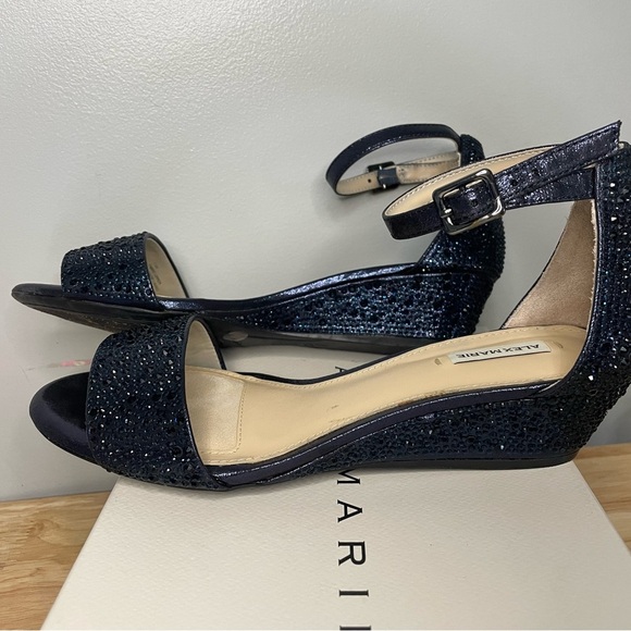 Alex Marie Black Heels with Sparkly Straps - Picture 5 of 10